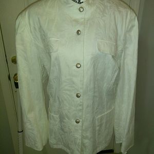 NWT ANNE KLEIN ALL WHITE JACKET/BLAZER